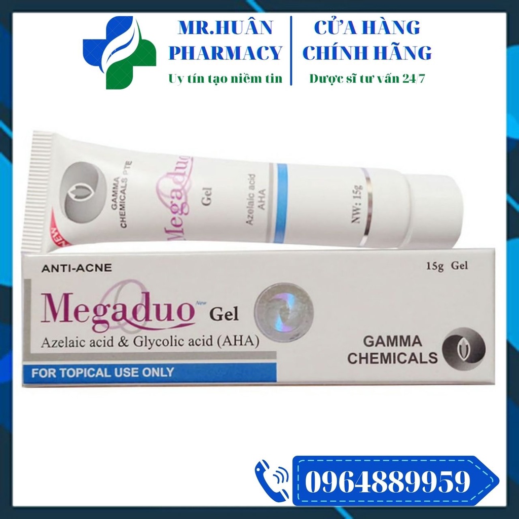 Megaduo Gel 15g - Hỗ trợ ngừa thâm, ngừa mụn trứng cá, dưỡng da