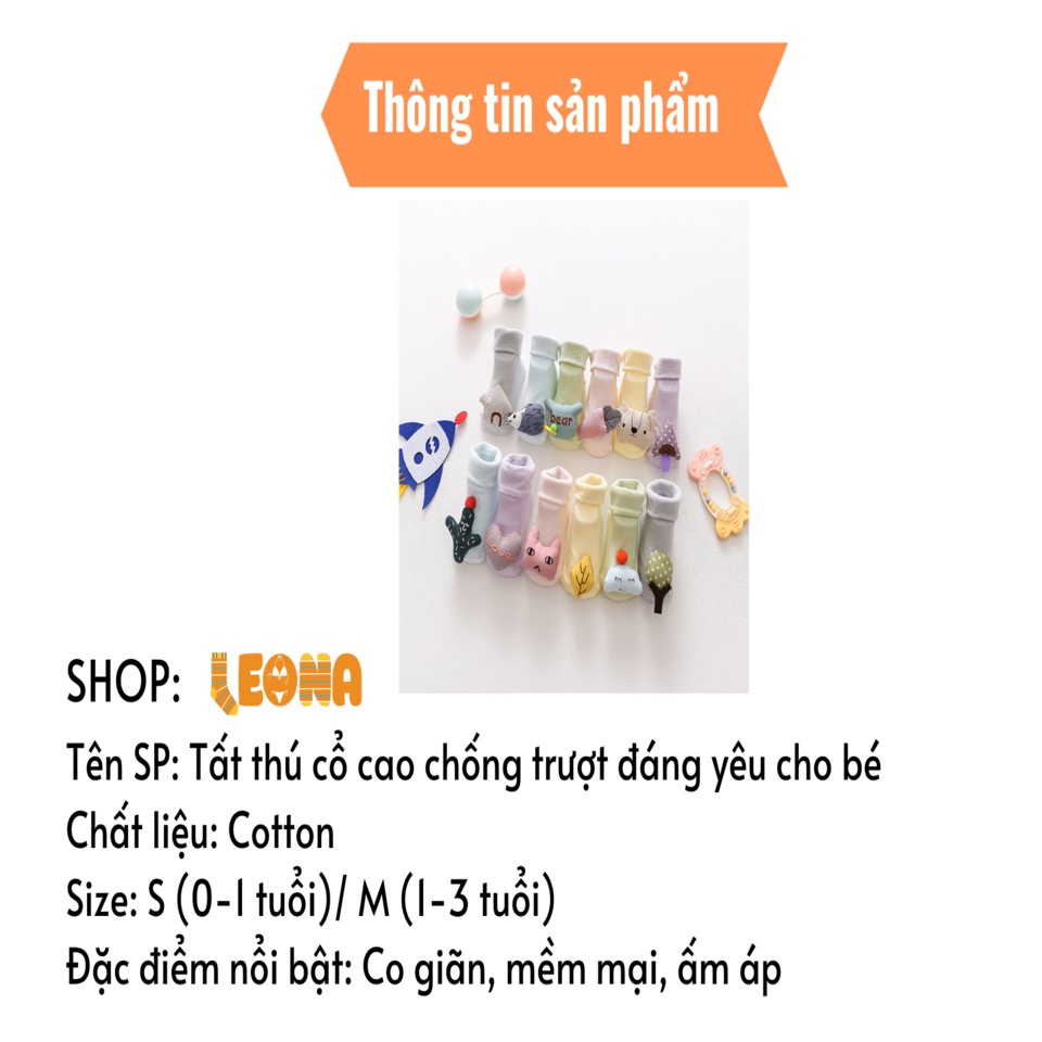 Tất thú cho bé đáng yêu chống trượt TB206