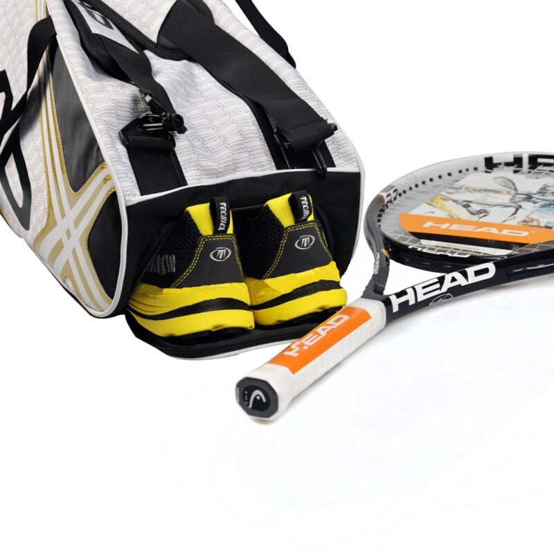 Túi Đựng Vợt Tennis Màu Cam Sức Chứa Lớn 6-9 Squash Tenis Màu Cam Mới Cho Nam Và Nữ
