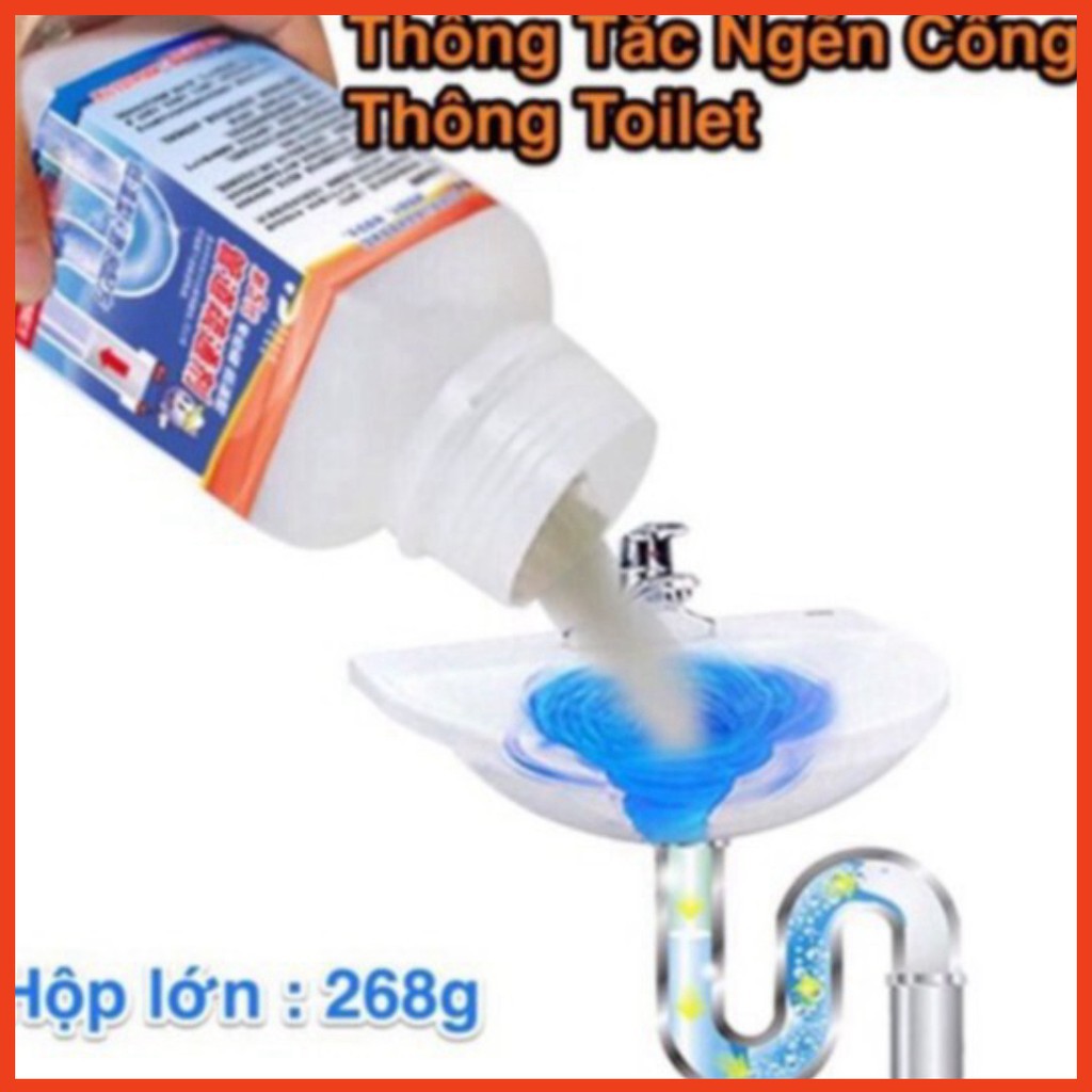 [RẺ VÔ ĐỊCH ❤️ ]Bột Thông Cống Thông Bồn Cầu Cực Mạnh - Thông Tắc Cống, Đường Ống, Bồn Cầu, Bồn Rửa
