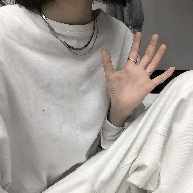 Vòng Cổ Hai Lớp 2210031 Dây Chuyền Mặt Hình Trái Tim Phong Cách Hàn Quốc