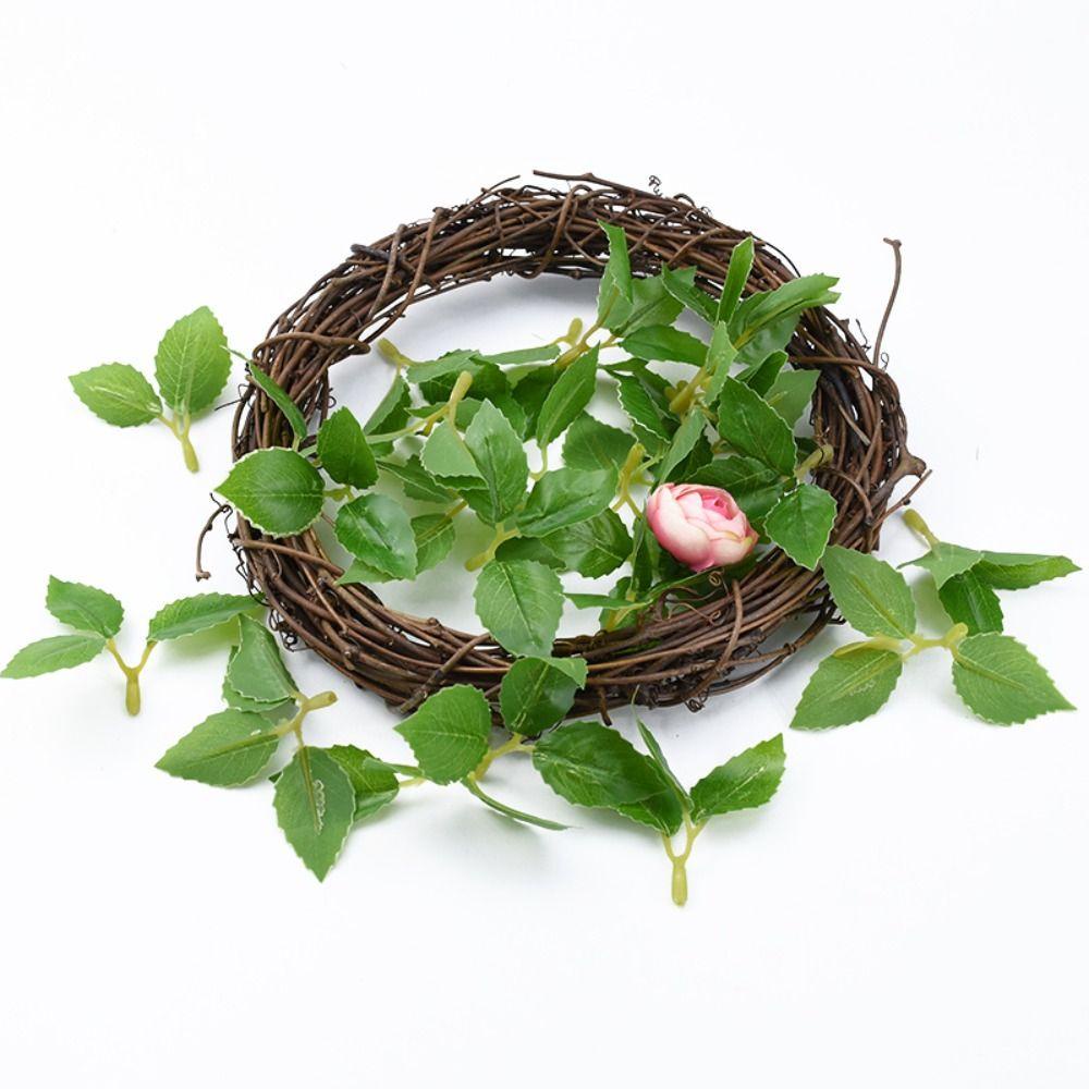 Lá Hoa Hồng Bằng Nhựa Dùng Trang Trí DIY