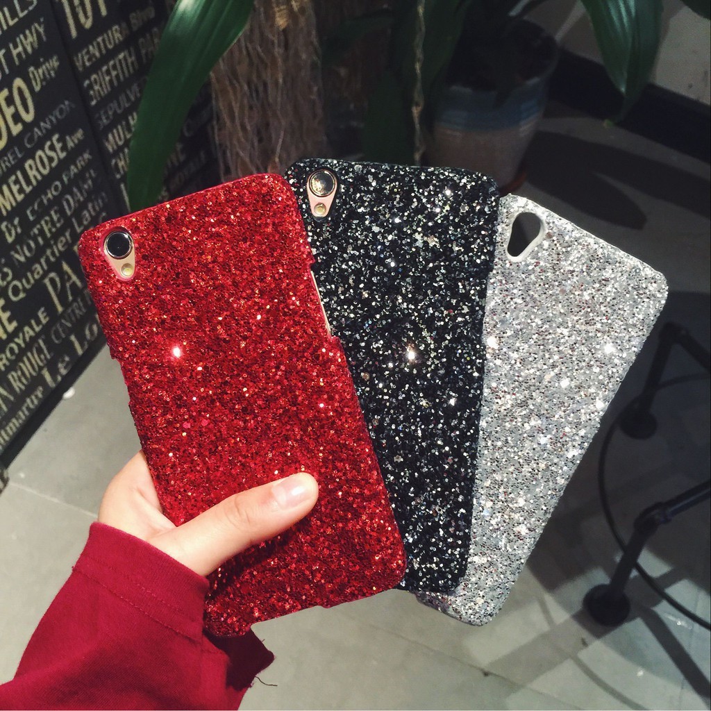 Ốp lưng OPPO kim tuyến nước có nhẫn móc ngón tay mẫu mới nhất 2021 cho A9 A5 2020 A1K A3S A5S A7 F11 Pro F9 F7 A71 A39 F5 F1S A37 A83