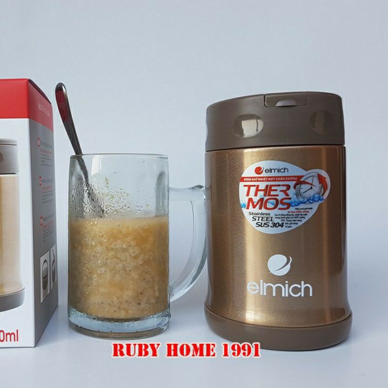 Bình ủ cháo đựng thức ăn giữ nhiệt 500ml - Nhập khẩu SEC - EL0361