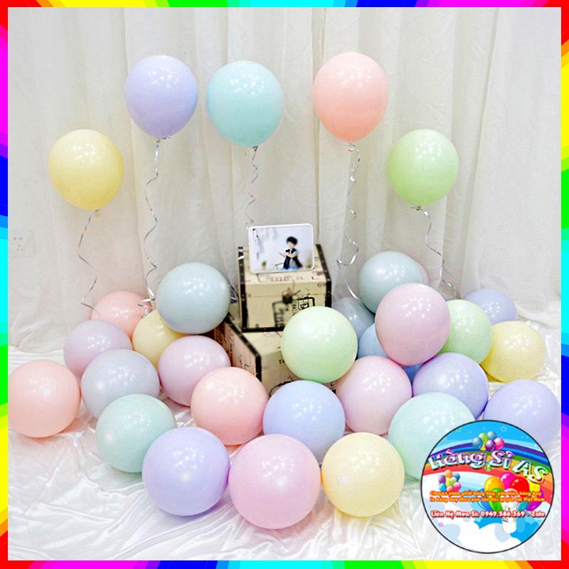 [Giá siêu sỉ inbox] Bóng tròn pastel size 10" - bịch 25 quả