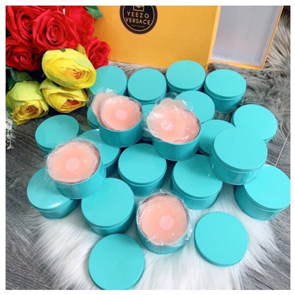 Set 10 Miếng Dán Ngực Silicon Lót Ngực Nhũ Hoa, dán Đầu Ti Siêu Mềm Mại  sử dụng nhiều lần