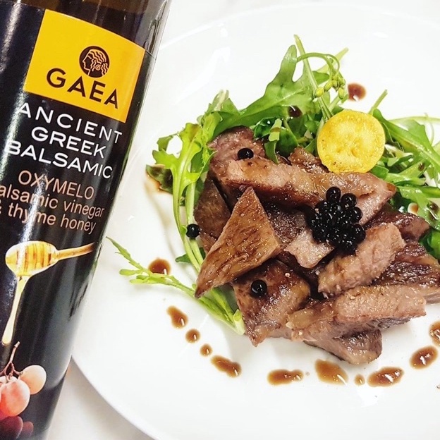 Giấm balsamic oxymelo & mật ong cỏ xạ hương nhãn hiệu Gaea 250ml