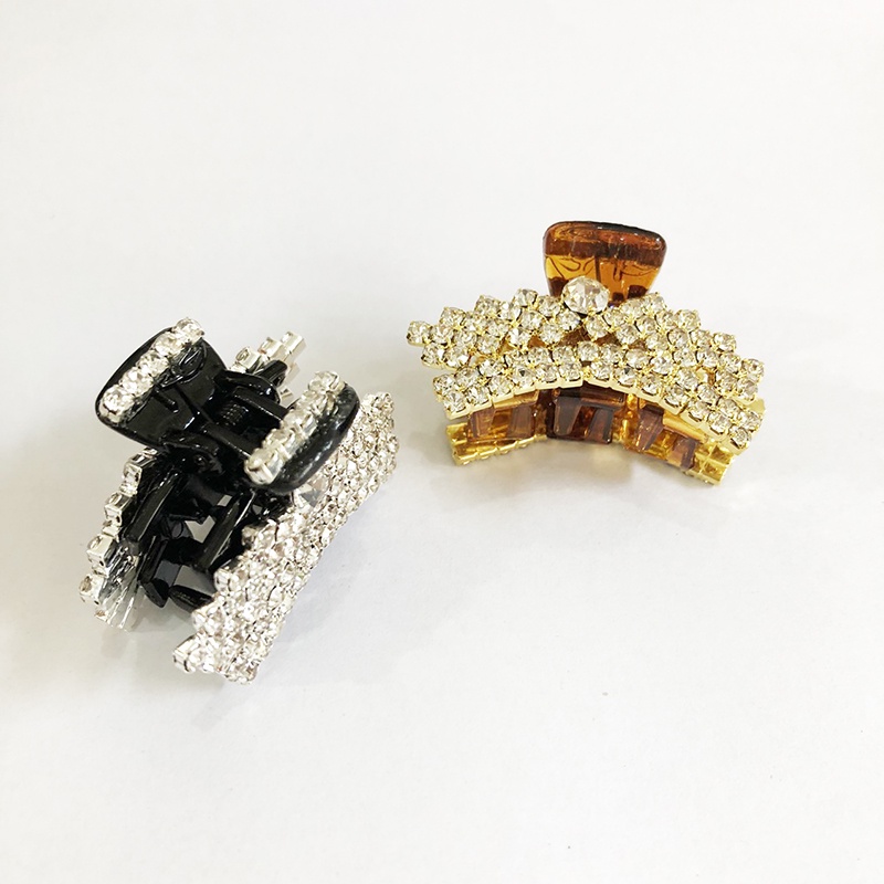 Kẹp tóc gấp tóc mini đỉnh đầu đính hạt sang trọng DTonline Đỉnh_vuongmien