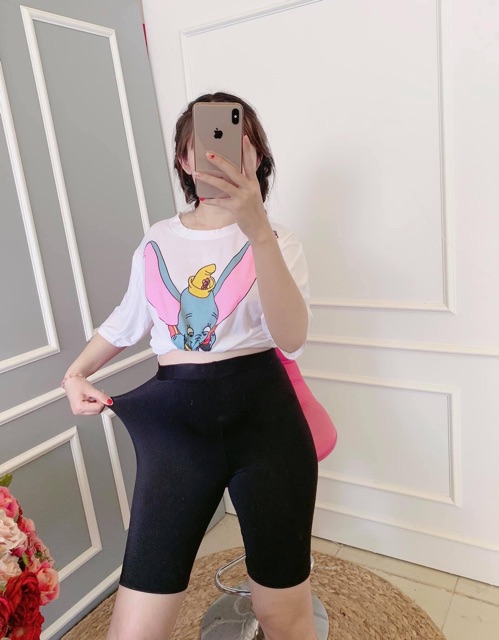[Freeship] Quần legging lửng ngố co giãn