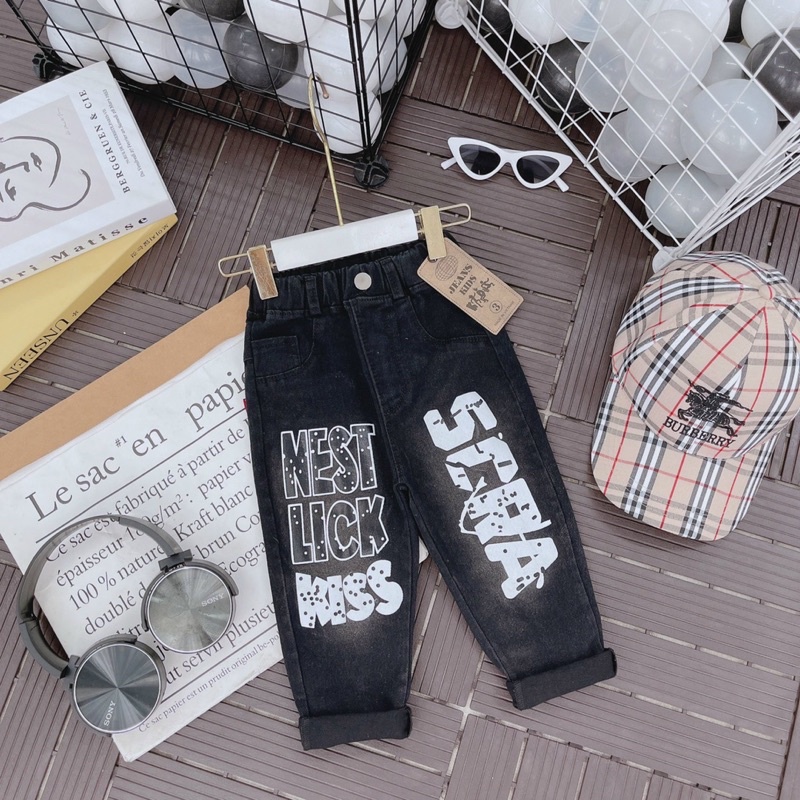 (jean baby) quần jean,quần bò dài hàng qc cho bé trai(10-22kg)