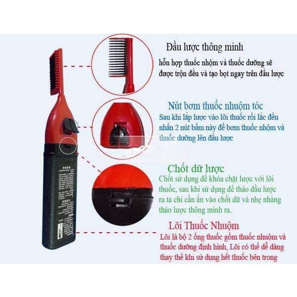 Có Hàng- Lược Nhuộm Tóc Thông Minh Tengya + tặng Gói Dầu Gội Đen Tóc Hàn Quốc