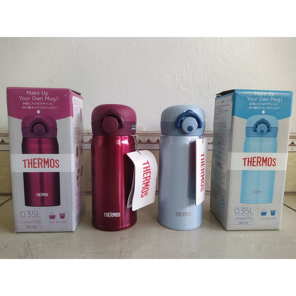 Bình giữ nhiệt nút bấm Thermos JNR-350 (350ml)- hàng chính hãng