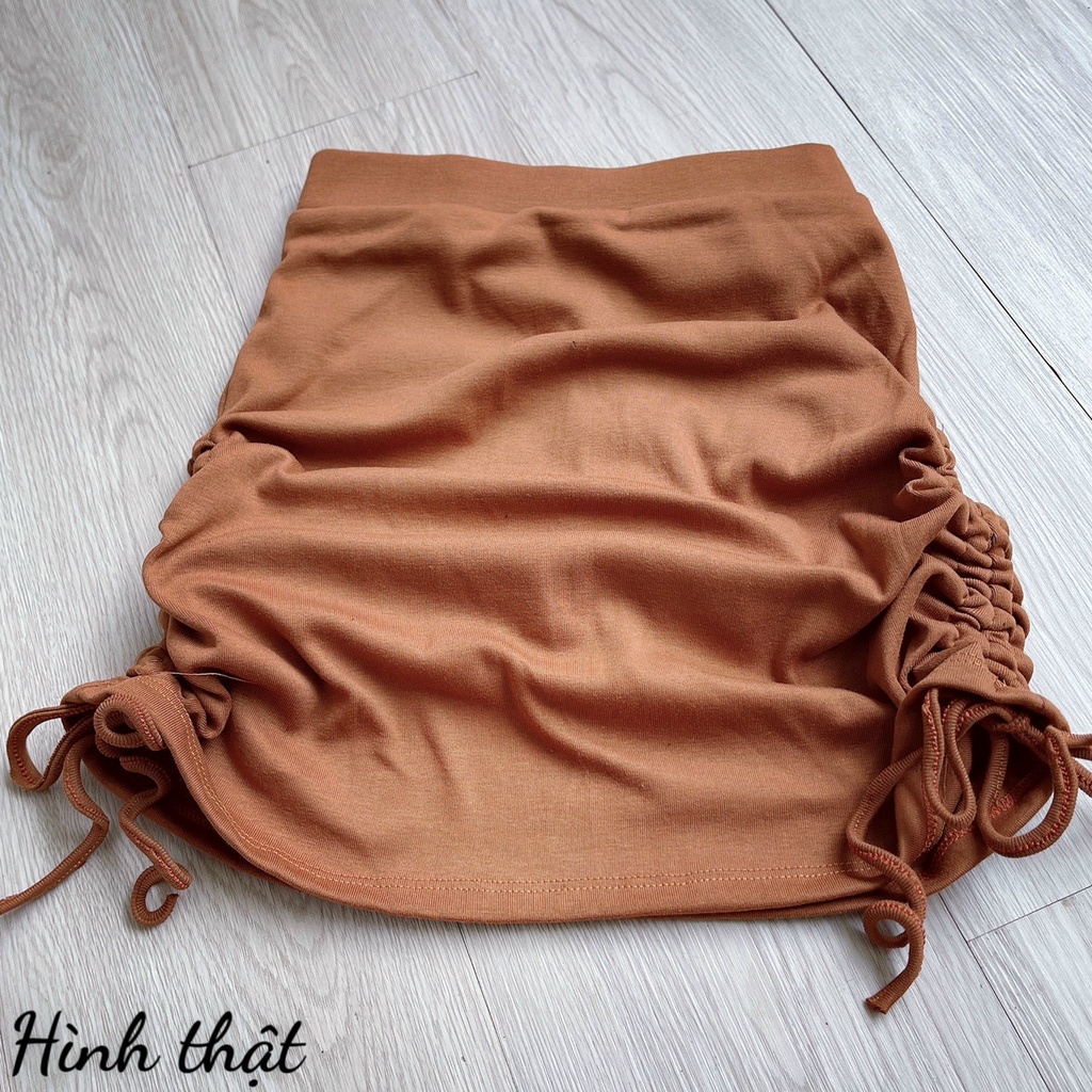 Chân váy thun gân rút dây hai bên hót trend - CV07 | BigBuy360 - bigbuy360.vn