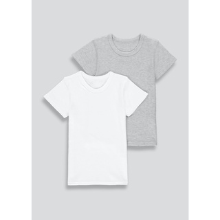 Set 2 áo phông trắng xám Matalan _ hàng chính hãng authentic