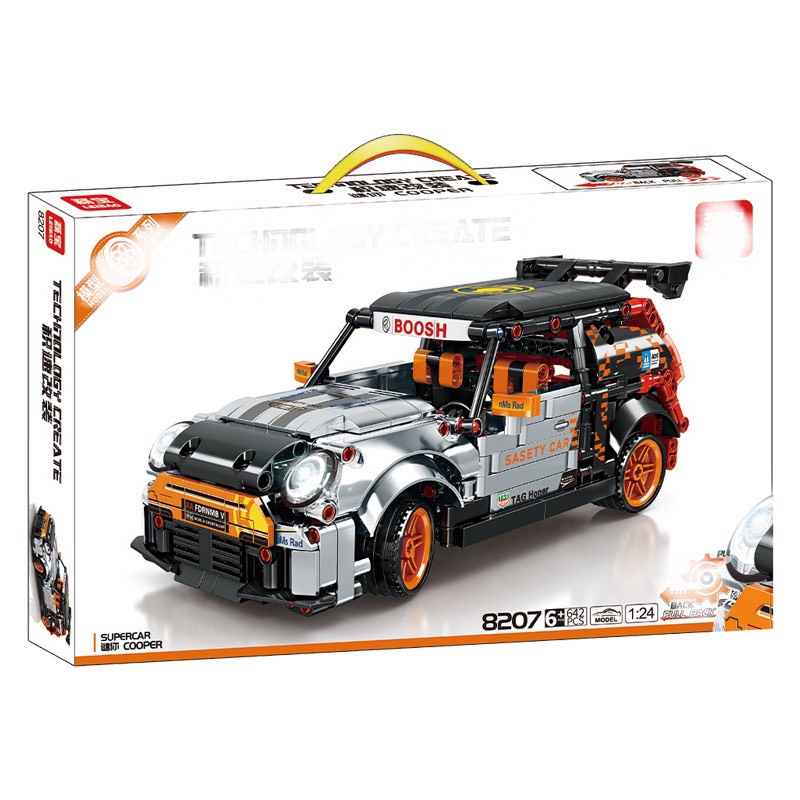 Đồ chơi lắp ráp mini, Đồ chơi lắp ráp xe thể thao phát triển tư duy cho bé 8207 642 chi tiết