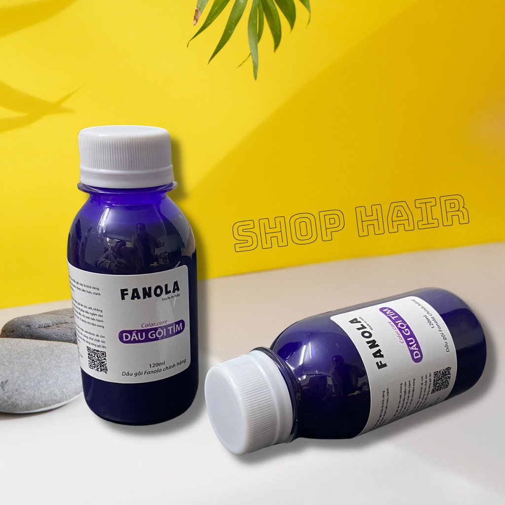 Dầu gội tím Fanola, dầu gội khử vàng chính hãng dành cho tóc tẩy nhuộm màu thời trang