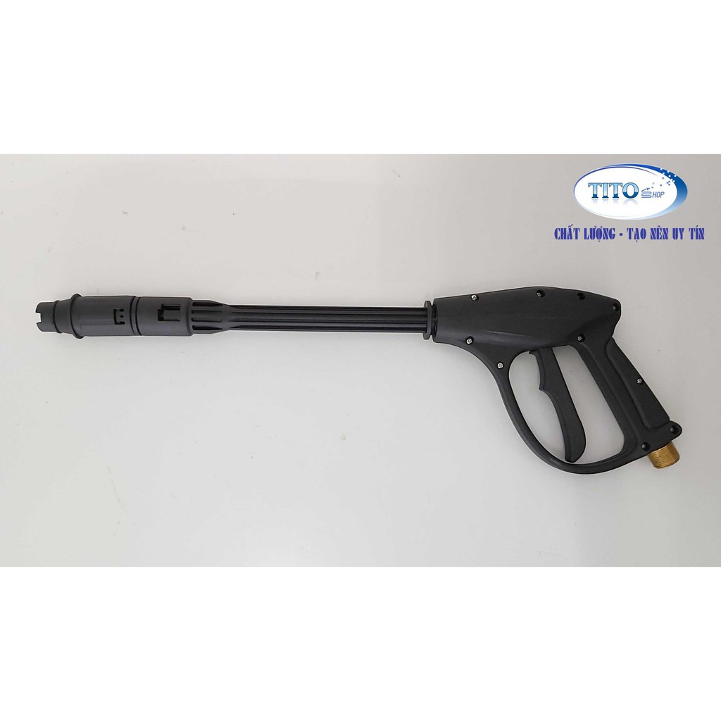 SÚNG XỊT CHO MÁY RỬA XE CAO ÁP REN NGOÀI 22 , THANH  NỐI NHỰA DÀI 30CM