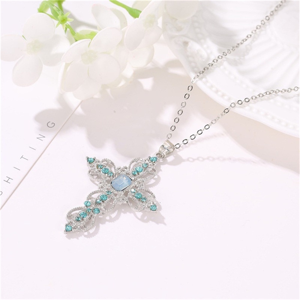Vòng cổ Mặt Thánh Giá Đính Đá Phong Cách Bohemian Dành Cho Nữ