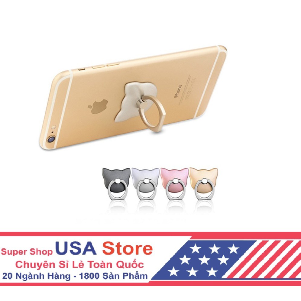 Móc Giữ Điện Thoại Iring Tai Mèo (Màu Sắc Ngẫu Nhiên)