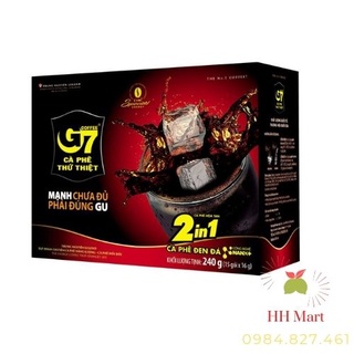 Cà phê g7 2in1 trung nguyên hộp 15 gói - hòa tan