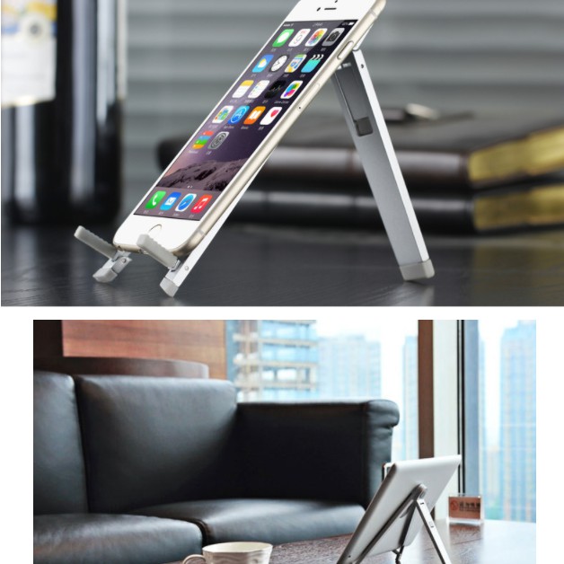 đế nhôm gập gấp gọn tam giác kê iPad, Tablet - Mobile Stand | BigBuy360 - bigbuy360.vn
