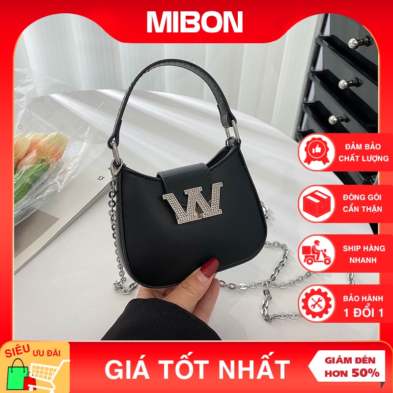 Túi xách nữ mini, túi đeo chéo nữ xách tay nhỏ xinh Wang thời trang cá tính nhà Mibon