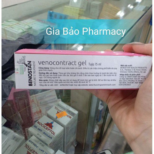 Venocontract kem giảm suy giãn tĩnh mạch chân