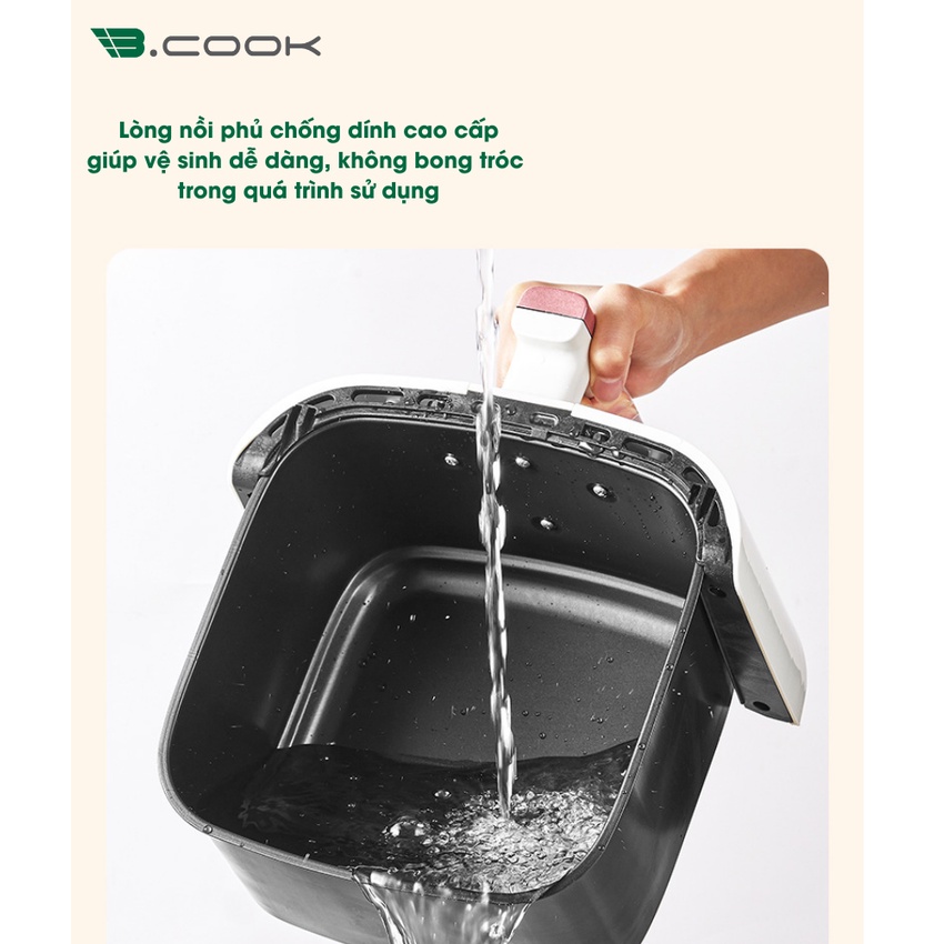 Nồi chiên không dầu B.cook Dung tích lớn 6L - Hàng chính hãng