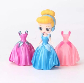 Búp bê thay áo - bộ 6 con 12 áo