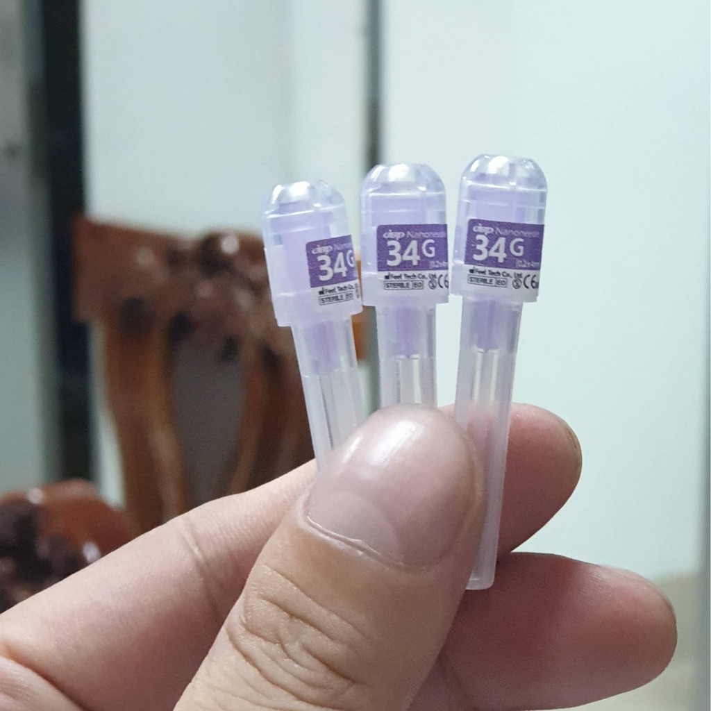 Kim tiêm Meso 34G Nanoneedle - Hãng JBP Hàn Quốc 1 hộp 100 cây