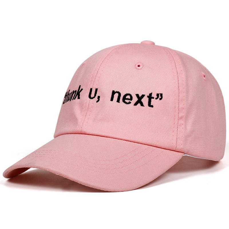 Mới Mũ Lưỡi Trai Thêu Chữ Thank U /next Ariana Grande Thời Trang Unisex