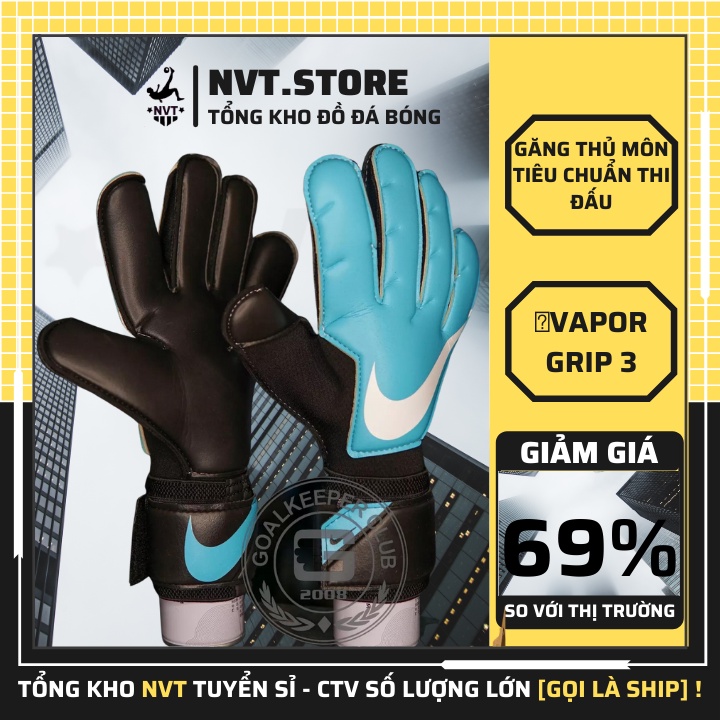 Bao găng tay thủ môn bóng đá cao cấp Nike Vapor Grip 3 dành cho trẻ em, găng bắt gôn siêu dính giá rẻ - NVT.store.vn