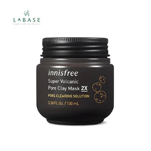 Siêu mặt nạ chăm sóc lỗ chân lông innisfree Super Volcanic Pore Clay Mask 2X 100ml - Mặt Nạ Đất Sét Innisfree