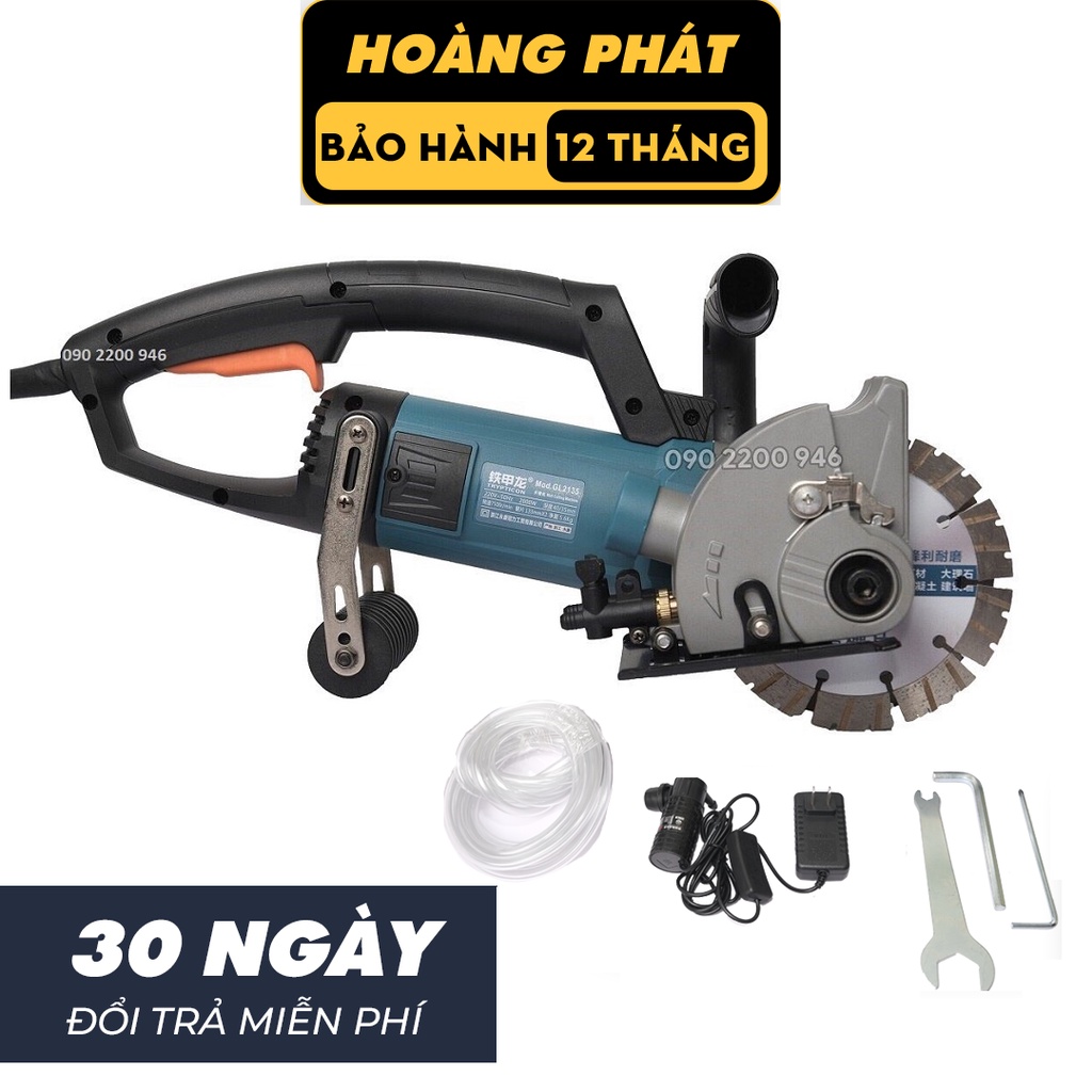 Máy cắt rãnh tường 2 lưỡi GL2135 và GL168 1 lưỡi nội địa trung
