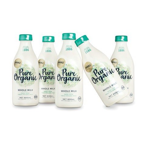 Sữa tươi nguyên chất tiệt trùng hữu cơ Pamu - Pure Organic 800ml