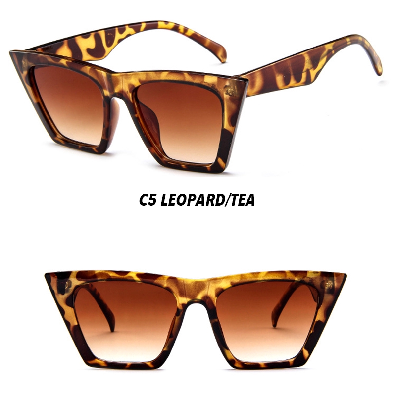 Kính Mát Mắt Mèo Phong Cách Retro Cho Nữ