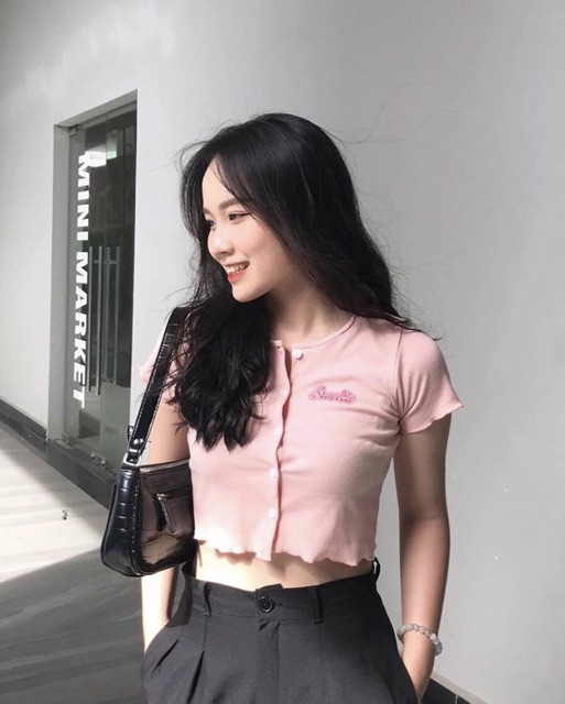 Áo Sweetie Logo Croptop | BigBuy360 - bigbuy360.vn