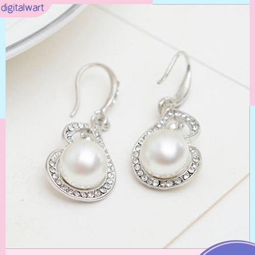 Set Vòng cổ Và Đôi Khuyên Tai Đính Ngọc Trai Nhân Tạo Xinh Xắn Thời Trang Dành Cho Nữ