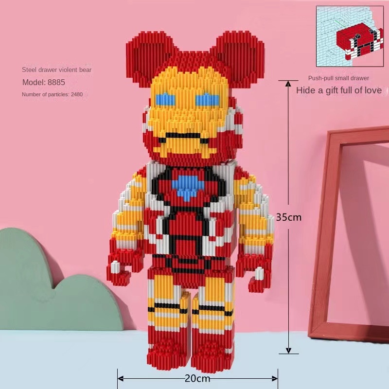 Mô Hình Đồ Chơi Lắp Ráp Gấu Violent Cho Bé