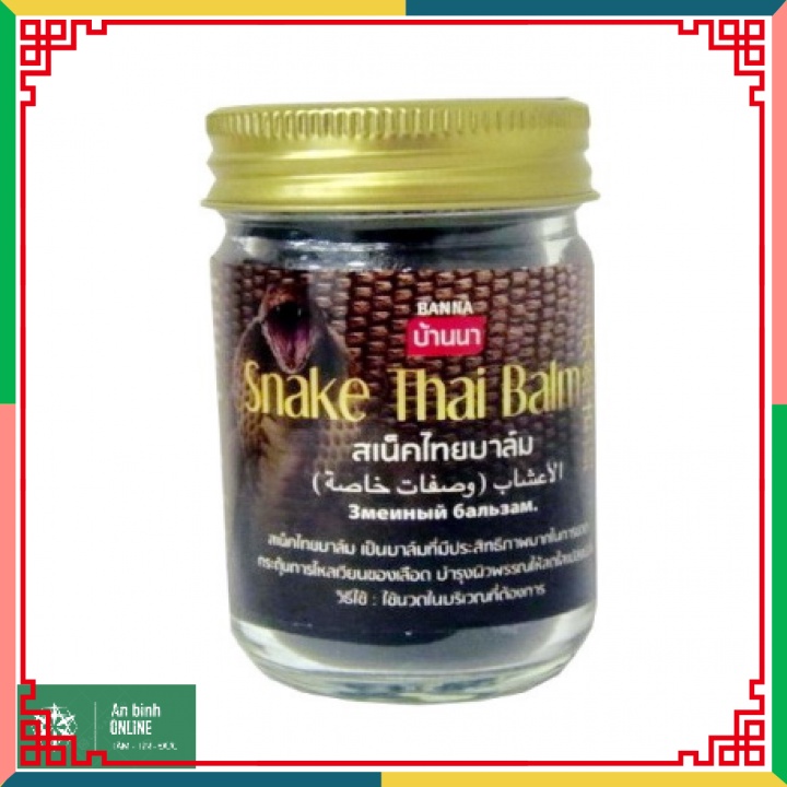 Dầu cù là xoa bóp Rắn Snake Thai Balm chính hãng Thái Lan 50gr