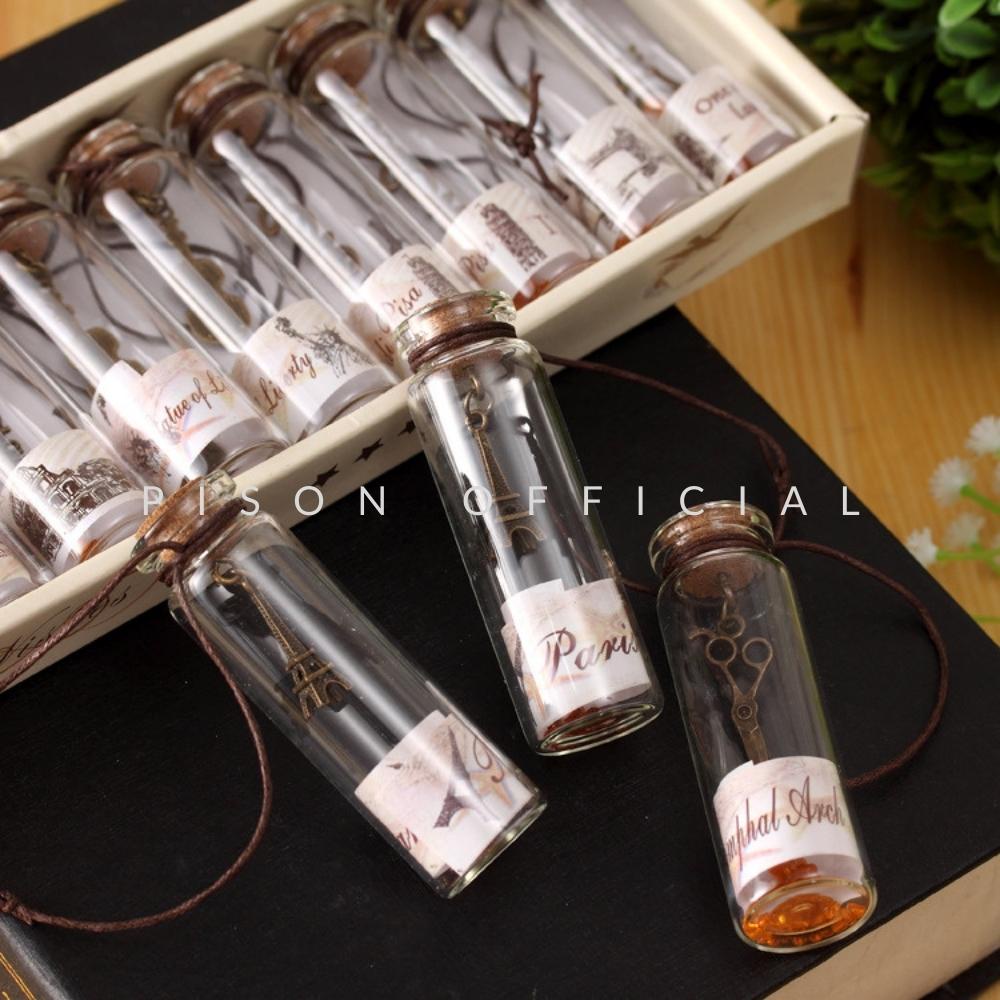 Lọ ước thuỷ tinh Pison vintage - SP0214 - 1 cái