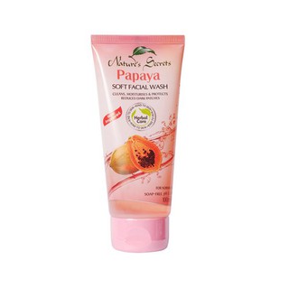 Sữa rửa mặt chiết xuất đu đủ 100ml, Nature's Secrets Papaya Soft Facial Wash
