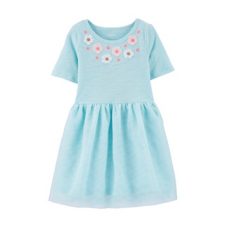 Đầm thun phối voan Carter's cho bé gái 3m-24m D279