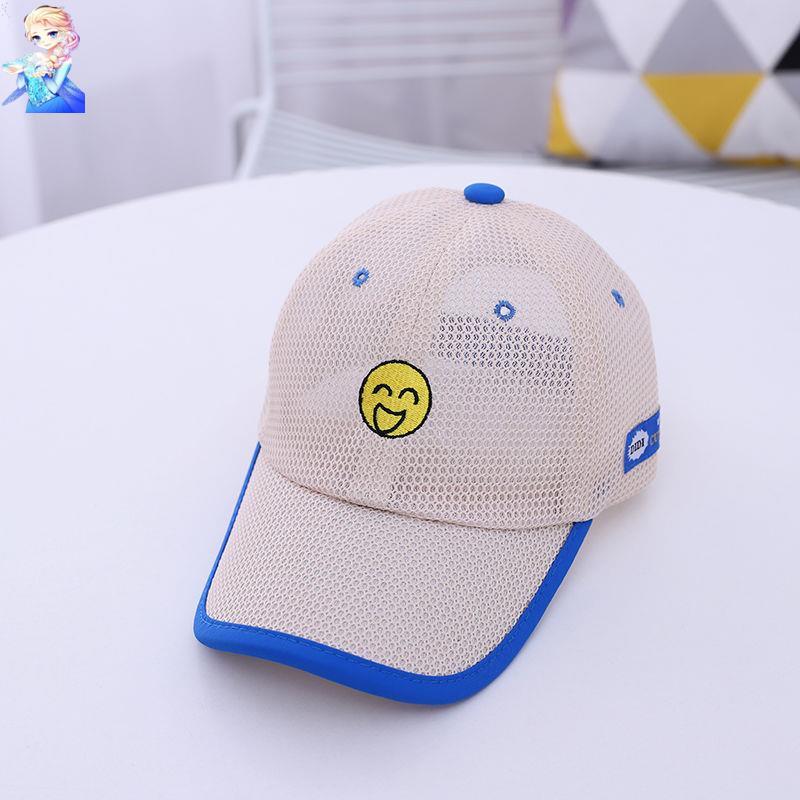 Nón Lưỡi Trai Che Nắng Phối Lưới Thoáng Khí In Họa Tiết Hoạt Hình Thời Trang Mùa Hè Cho Bé Trai Và Gái