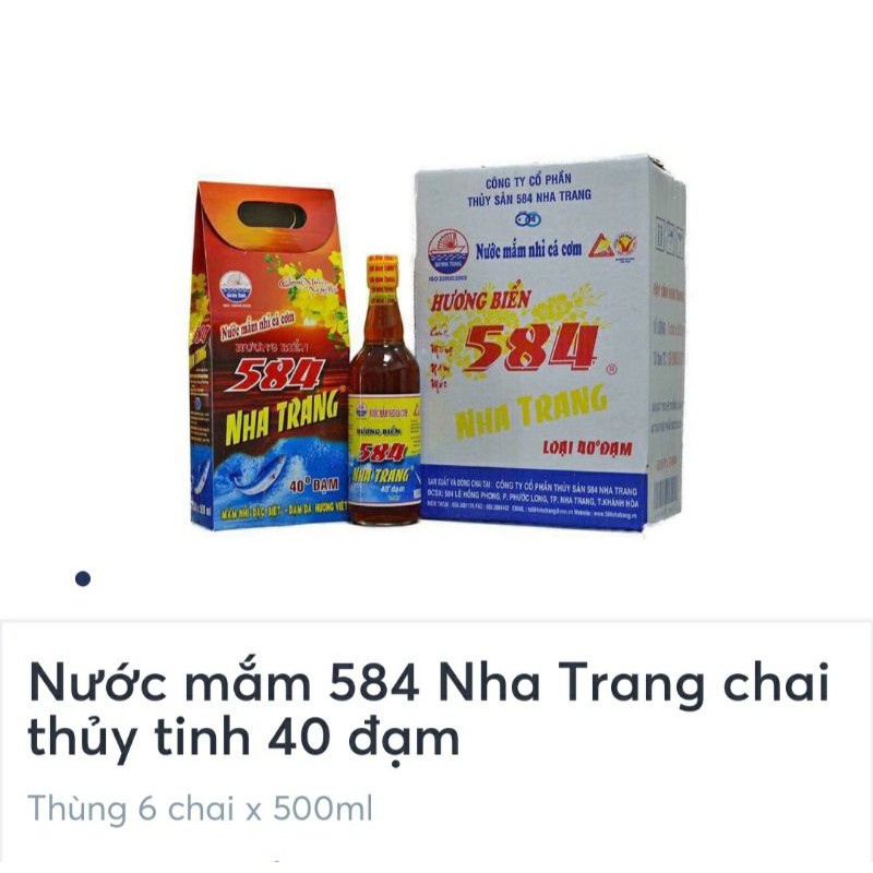 NƯỚC MẮM NHA TRANG 584 40° ĐẠM