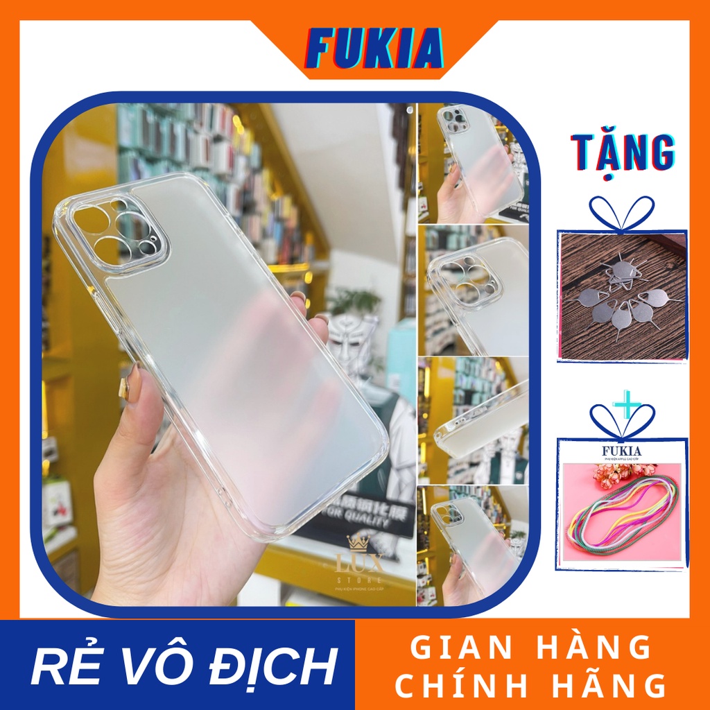 Ốp X&amp;M trong lưng nhám bảo vệ camera dành cho iPhone 11 promax/ 12 pro/ 12 promax OP191