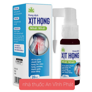 Xịt họng nhất nhất.