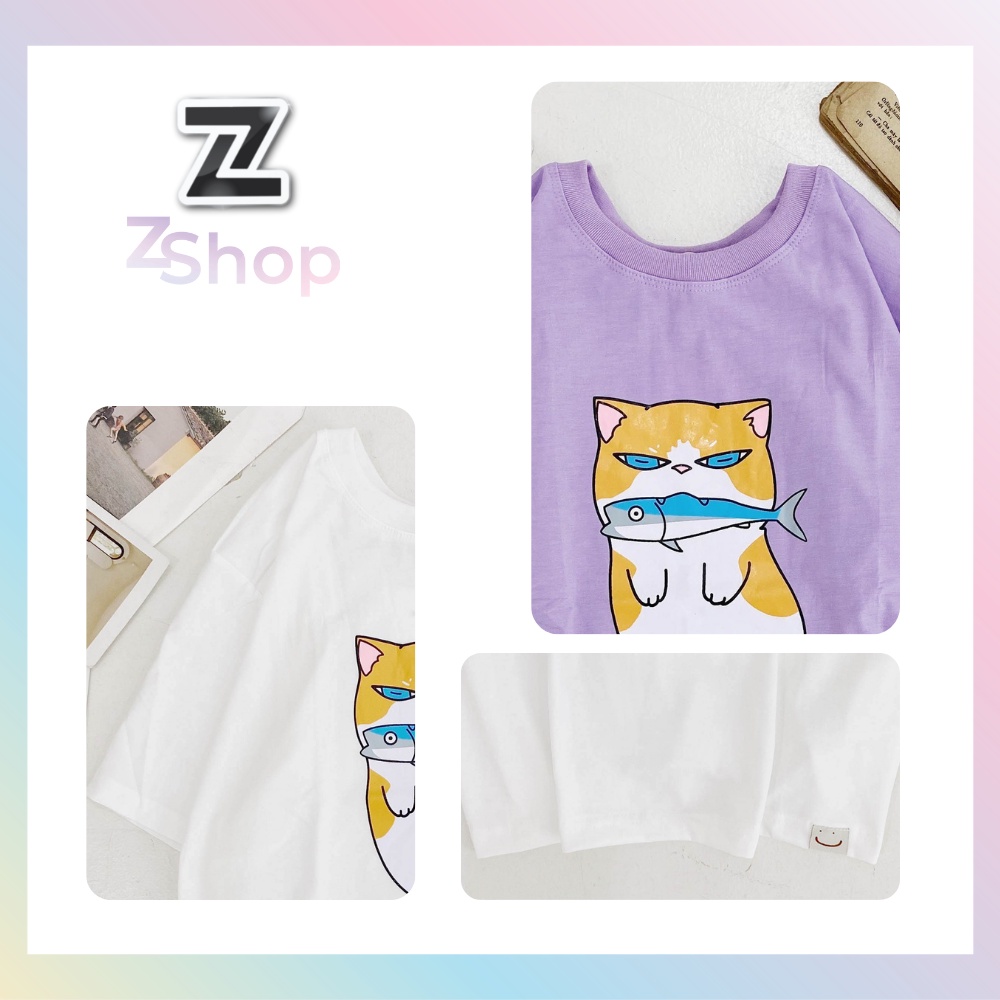 Áo Thun Tay Lỡ ZShop Phông Unisex Nam Nữ Cotton CVC 4 Chiều Oversize Form rộng, Áo Thun Nữ Đẹp Basic Cute Cá Tính ZP03 . | BigBuy360 - bigbuy360.vn