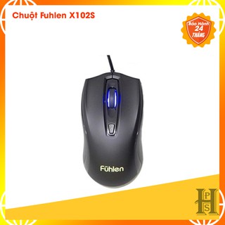 Chuột Fuhlen X102S - Chuột gaming độ bền bất tử - Màu đen - Có đèn led - Chính hãng - Có tem chống hãng giả - BH 2 năm