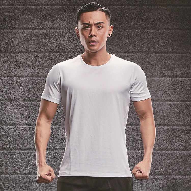 Áo Thun Lụa Lạnh Tay Ngắn Khô Nhanh Dùng Để Luyện Tập Đá Bóng/Bóng Chuyền/Thể Thao TZT144